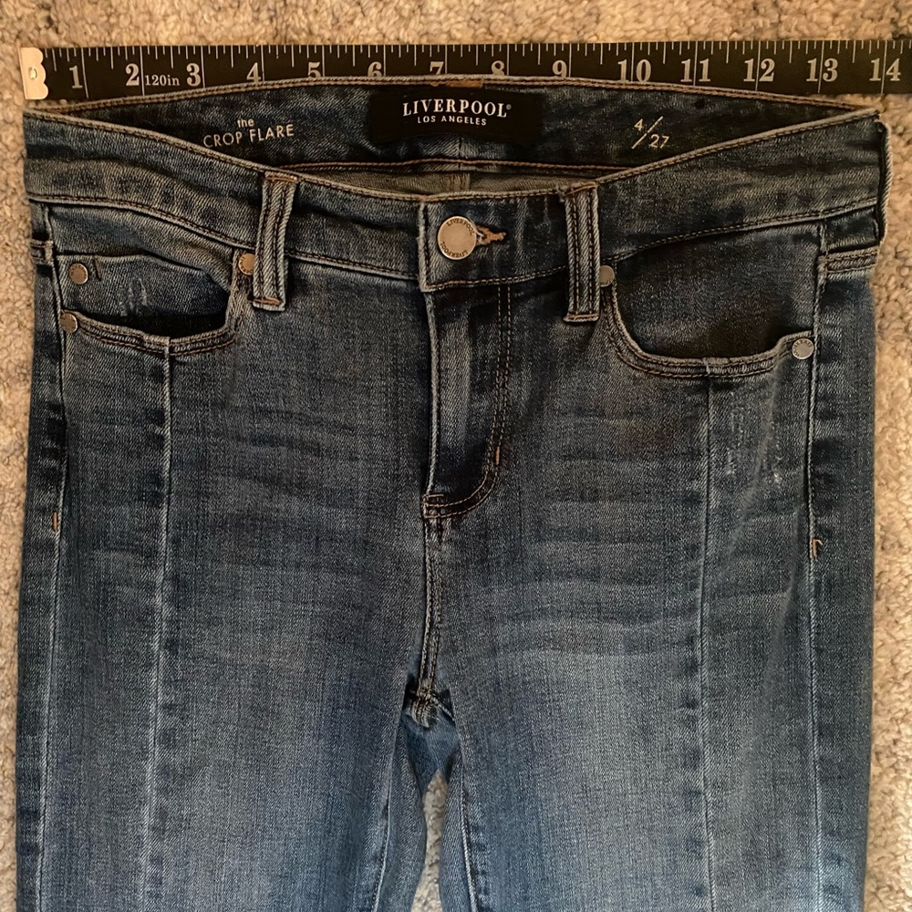 Liverpool The Crop Flare Jeans Size 4/27 - Picture 2 of 5